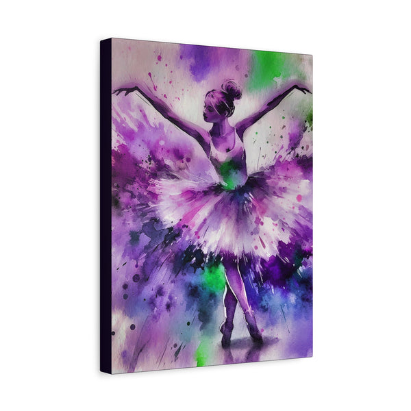 Polychrome Ballet Purple - Canvas Poster