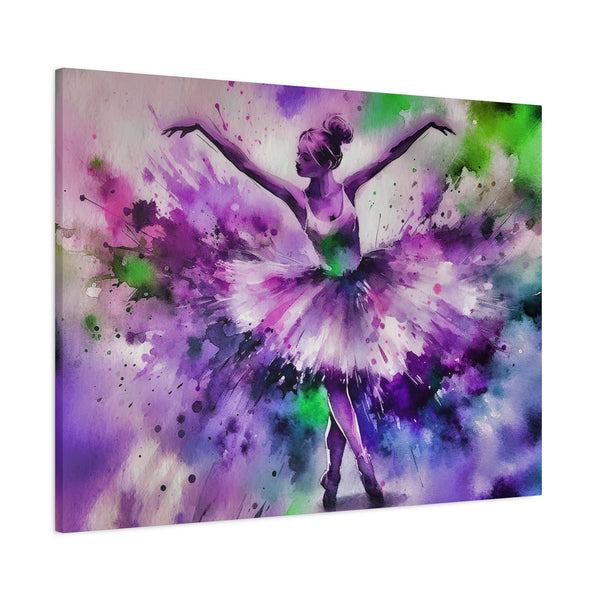 Polychrome Ballet Purple - Canvas Poster