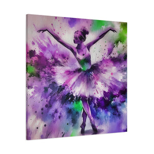 Polychrome Ballet Purple - Canvas Poster