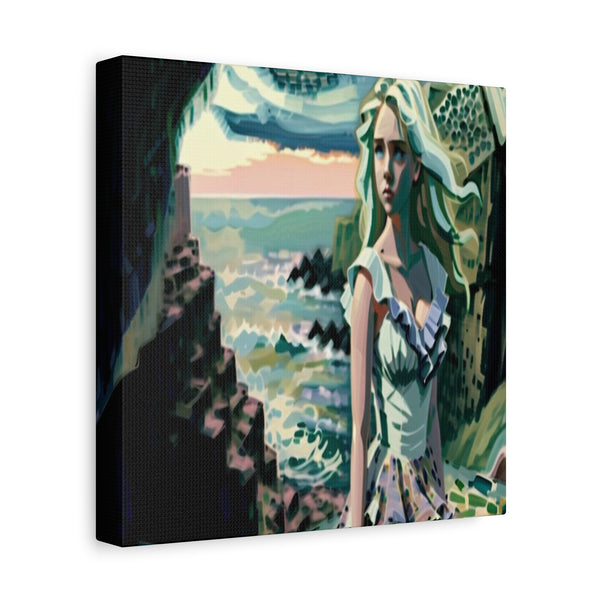 Cliff Over The Sea - Canvas Poster