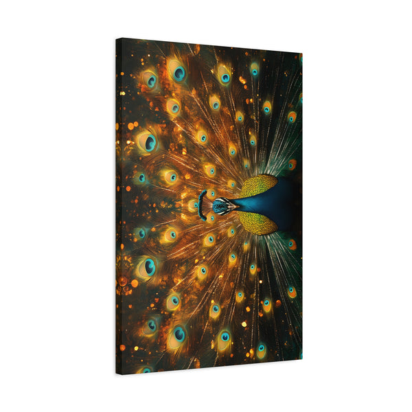 Neon Plumage - Canvas Poster