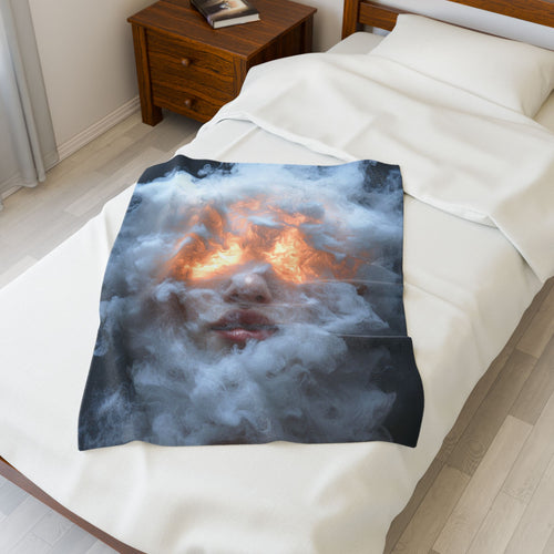 Inner Fire - Velveteen Plush Blanket