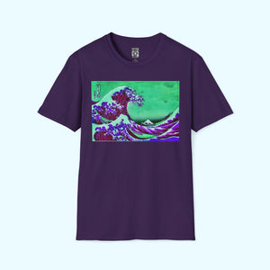 Purple Great Wave - Soft-Style Tee