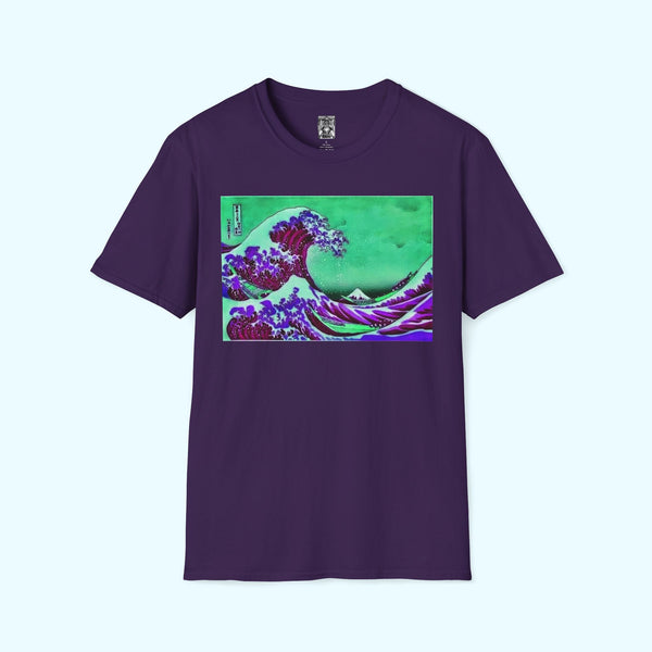 Purple Great Wave - Soft-Style Tee