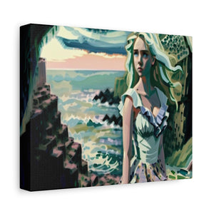 Cliff Over The Sea - Canvas Poster