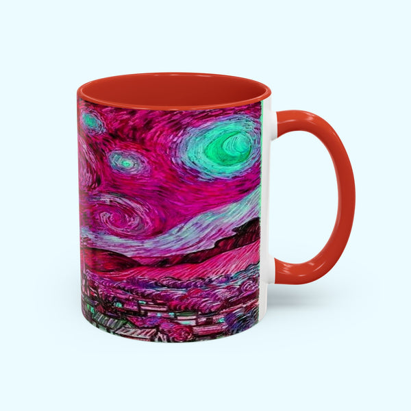 Star Night Fuchsia - Coffee Mug - 11oz