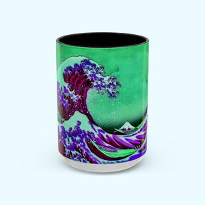 Purple Great Wave - Coffee Mug - 15oz