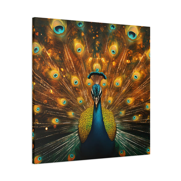 Neon Plumage - Canvas Poster