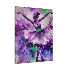 Polychrome Ballet Purple - Canvas Poster
