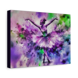 Polychrome Ballet Purple - Canvas Poster