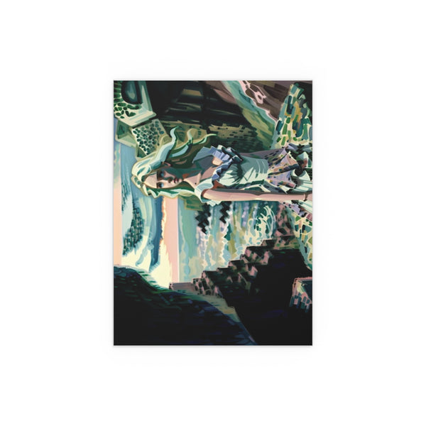 Cliff Over The Sea - Silk Poster