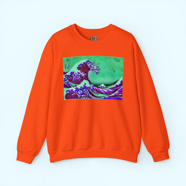 Purple Great Wave - Crewneck