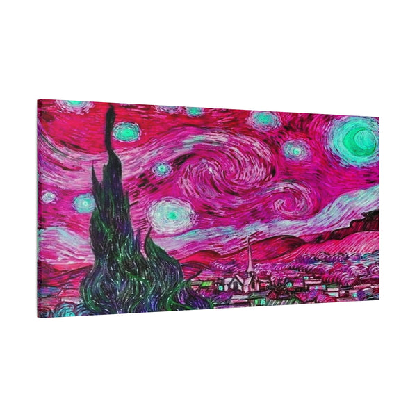 Star Night Fuchsia - Canvas Poster