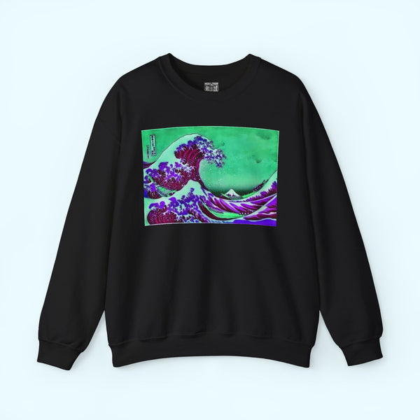 Purple Great Wave - Crewneck