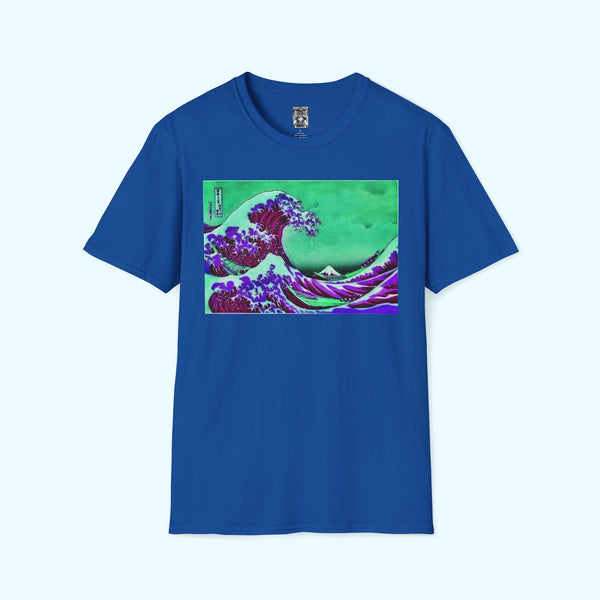 Purple Great Wave - Soft-Style Tee