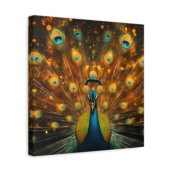 Neon Plumage - Canvas Poster