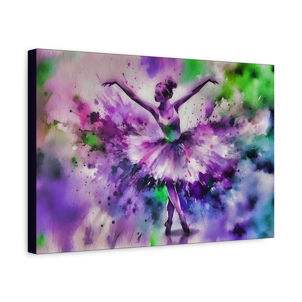 Polychrome Ballet Purple - Canvas Poster