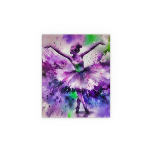 Polychrome Ballet Purple - Silk Poster