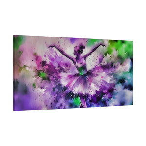 Polychrome Ballet Purple - Canvas Poster