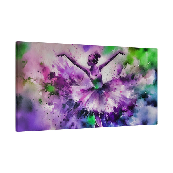 Polychrome Ballet Purple - Canvas Poster