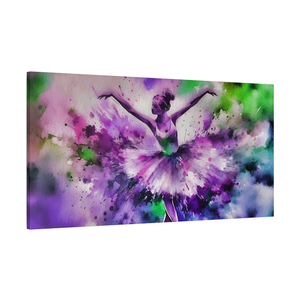 Polychrome Ballet Purple - Canvas Poster