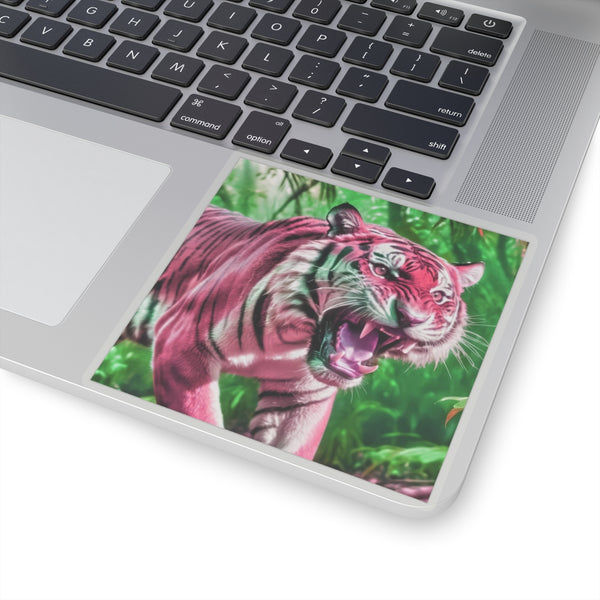 Strawberry Bengal - Vinyl Square Sticker