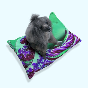 Purple Great Wave - Pet Bed