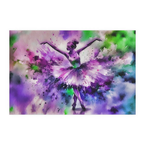 Polychrome Ballet Purple - Silk Poster