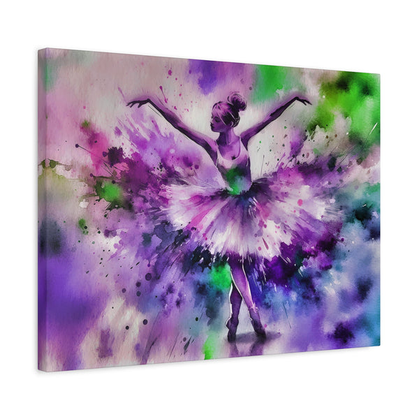 Polychrome Ballet Purple - Canvas Poster