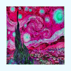 Star Night Fuchsia - Matte Poster