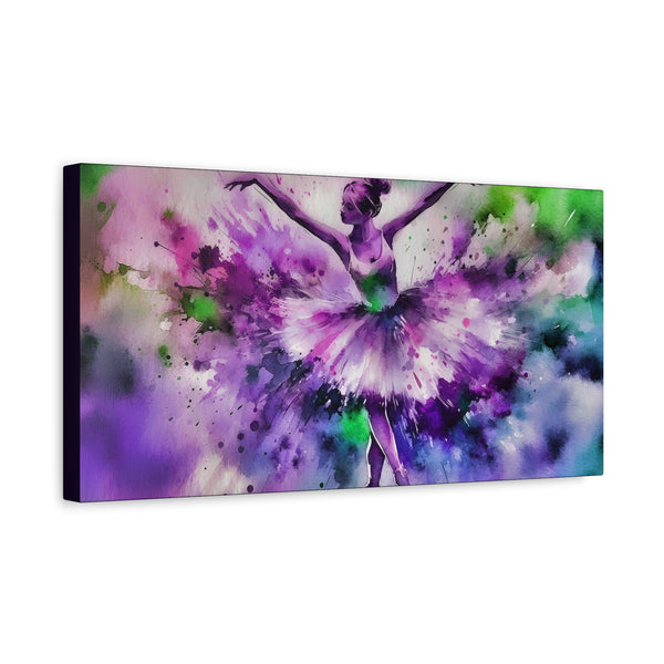 Polychrome Ballet Purple - Canvas Poster