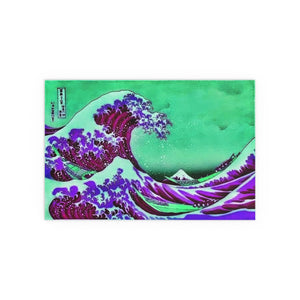 Purple Great Wave - Silk Poster