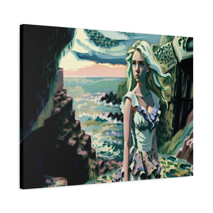 Cliff Over The Sea - Canvas Poster