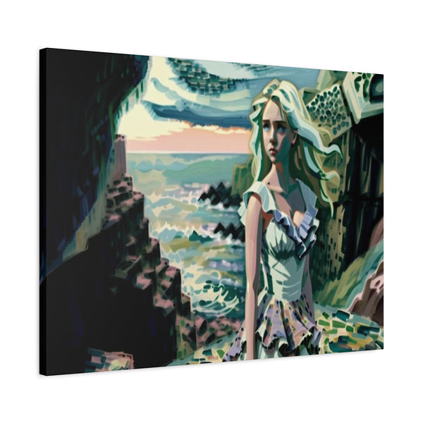 Cliff Over The Sea - Canvas Poster