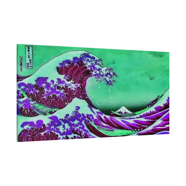 Purple Great Wave - Canvas Poster
