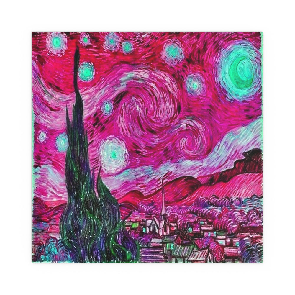 Star Night Fuchsia - Silk Poster