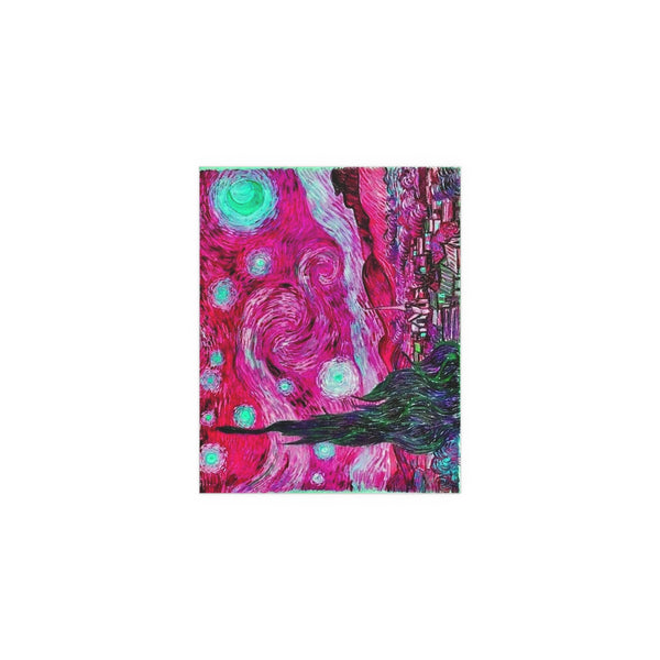 Star Night Fuchsia - Silk Poster