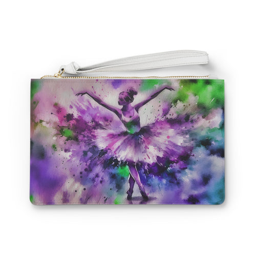 Polychrome Ballet Purple - Clutch Bag