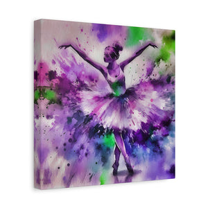 Polychrome Ballet Purple - Canvas Poster