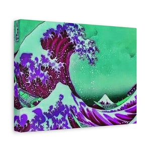 Purple Great Wave - Canvas Poster