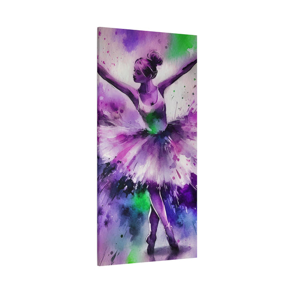 Polychrome Ballet Purple - Canvas Poster