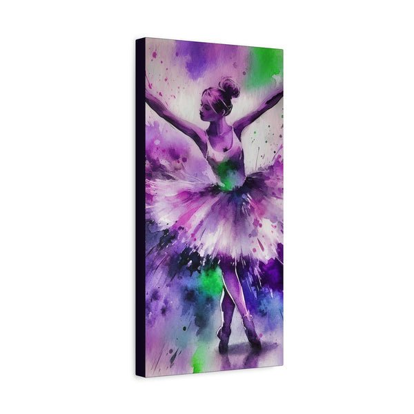Polychrome Ballet Purple - Canvas Poster