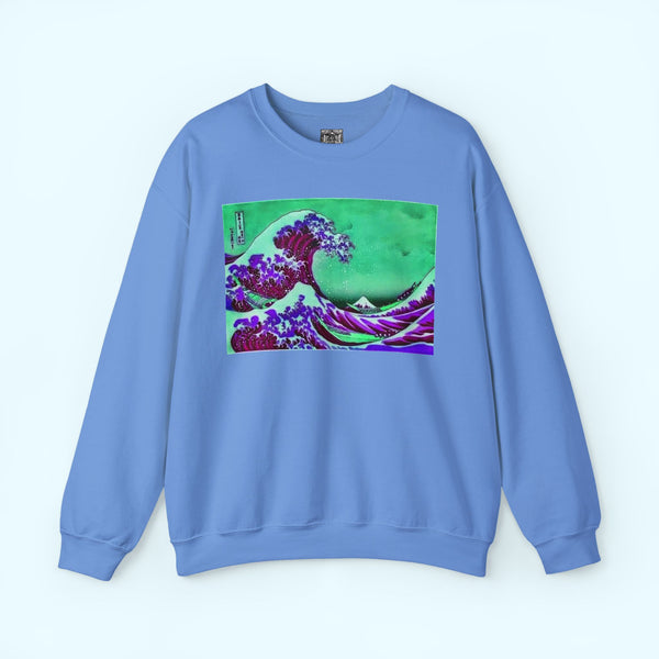 Purple Great Wave - Crewneck
