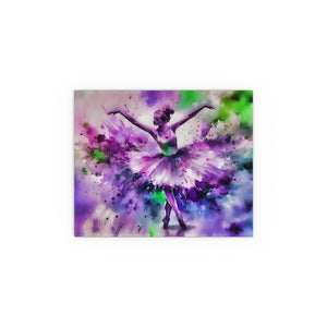 Polychrome Ballet Purple - Silk Poster