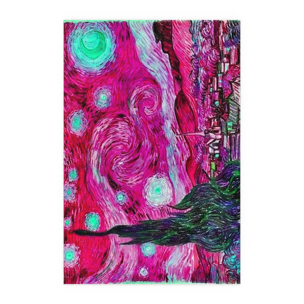 Star Night Fuchsia - Silk Poster