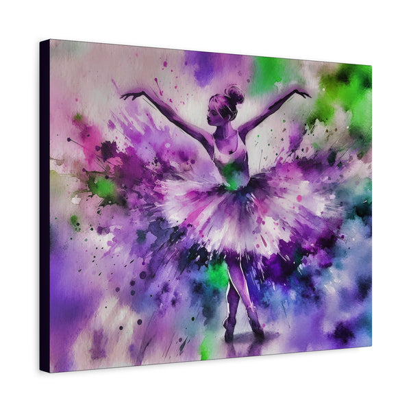 Polychrome Ballet Purple - Canvas Poster