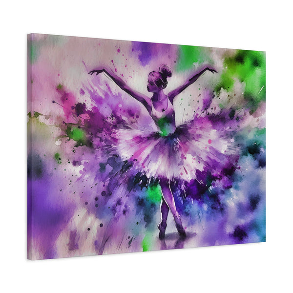 Polychrome Ballet Purple - Canvas Poster
