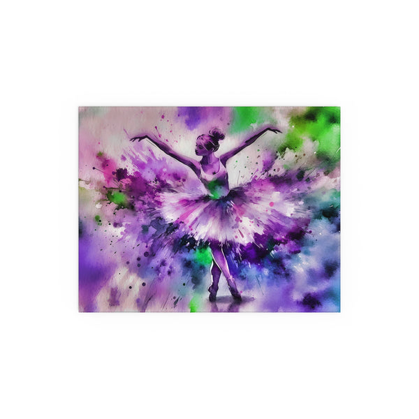 Polychrome Ballet Purple - Silk Poster