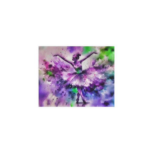 Polychrome Ballet Purple - Silk Poster