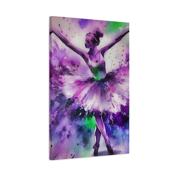 Polychrome Ballet Purple - Canvas Poster